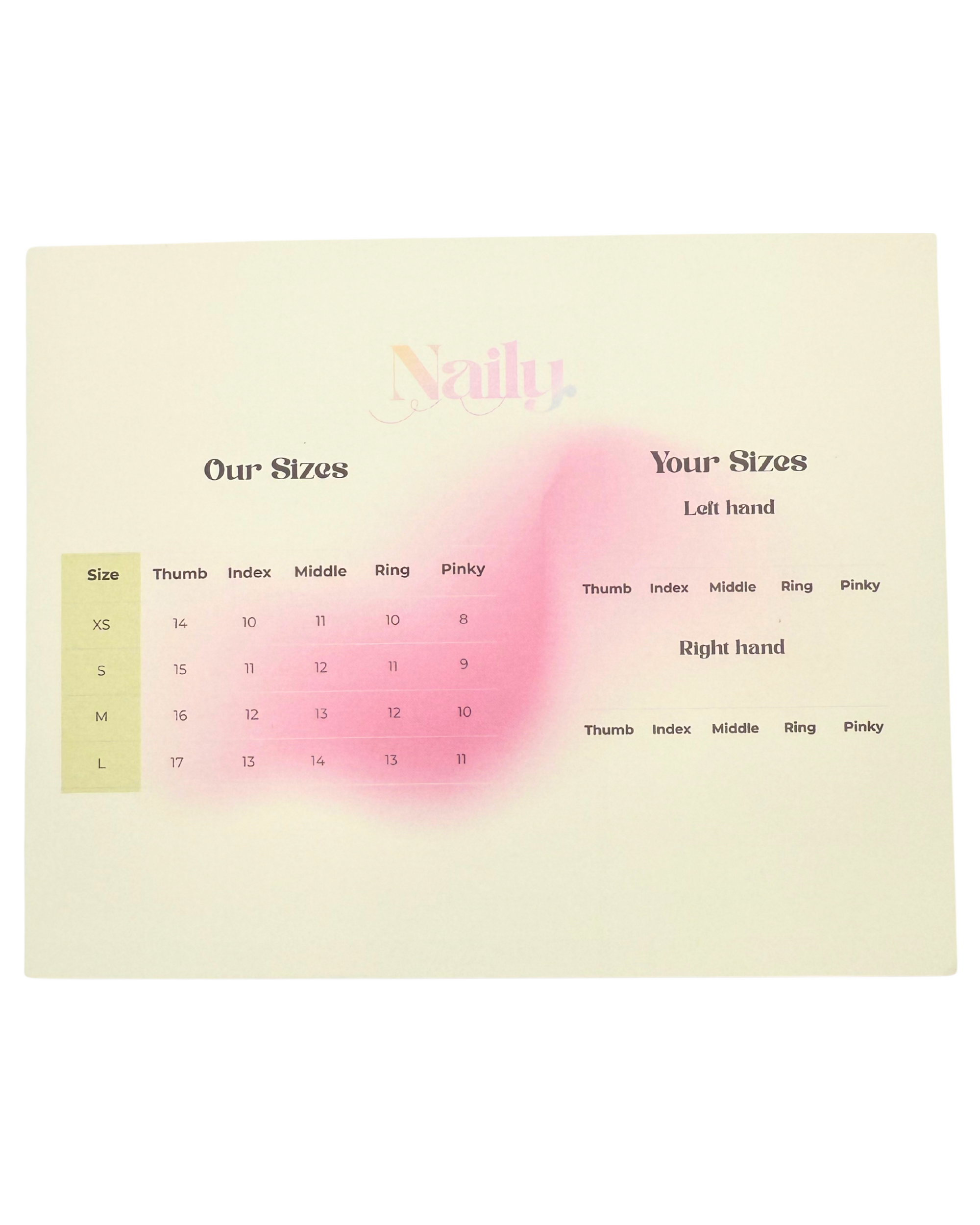 Sizing kit